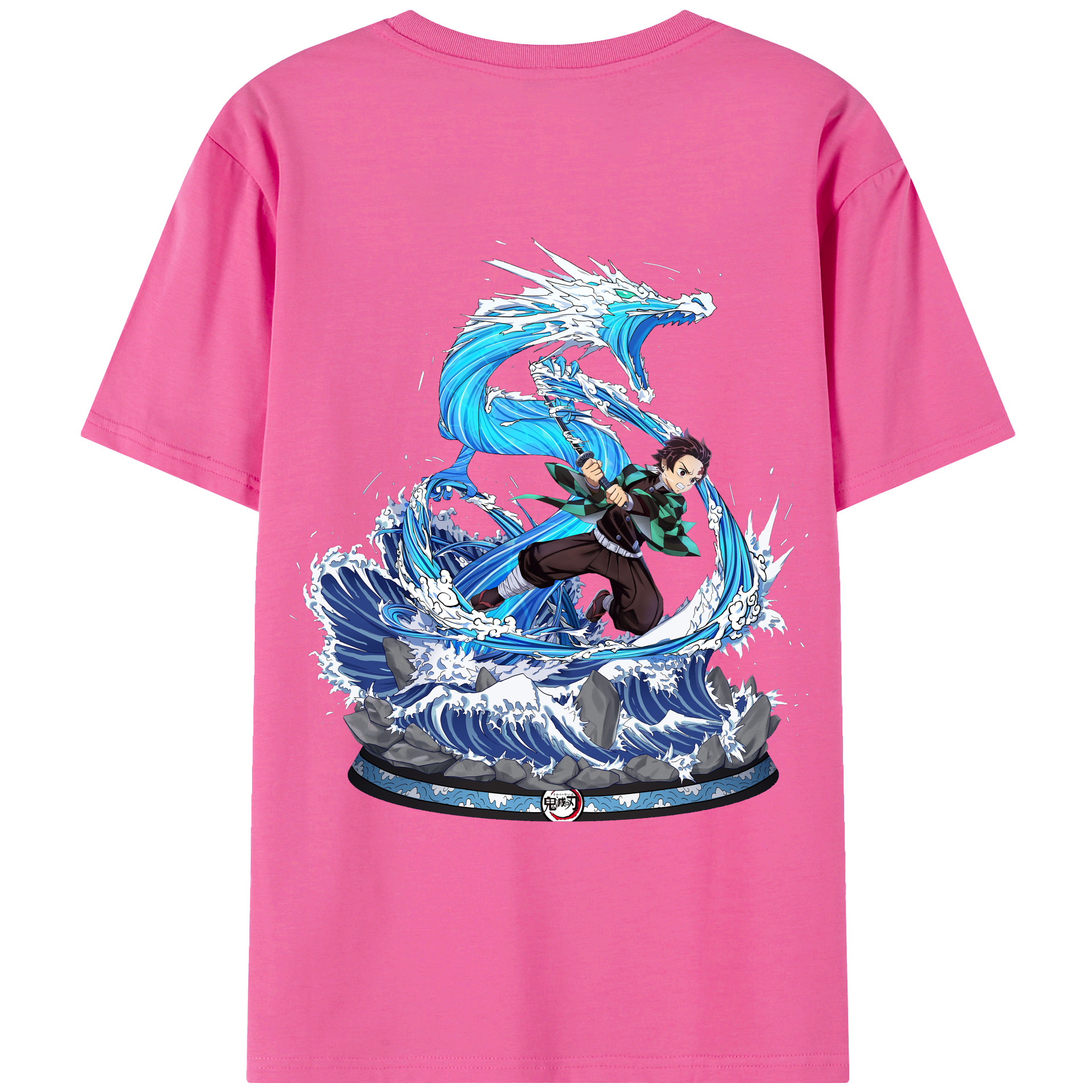 （画像用） 鬼滅の刃 竈門 炭治郎／かまど たんじろう Kamado Tanjirou レディース半袖Tシャツ(バックプリント)
